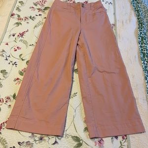 High Waisted Flare Pastel Pink Pants